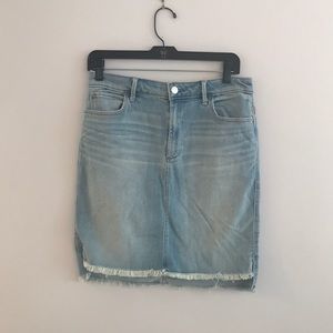 Abercrombie and Fitch- Light Wash Denim Skirt